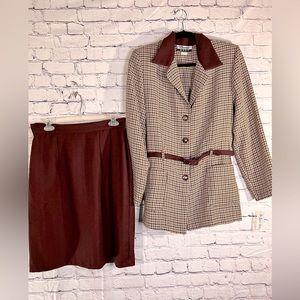 Marnie West. New ladies 2-piece skirt and jacket suit.  Size 14